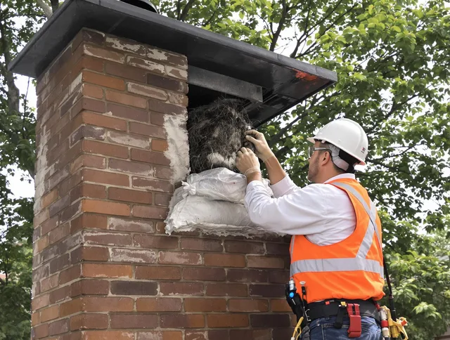 Humane removal of debris and animals by Euclid Chimney Sweep in Euclid, OH