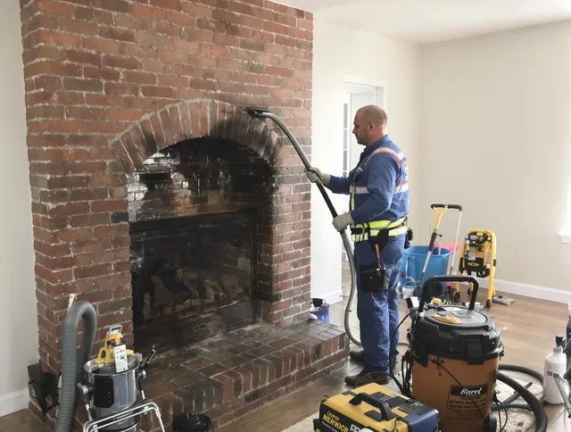 Euclid Chimney Sweep expert performing detailed chimney sweep in Euclid, OH