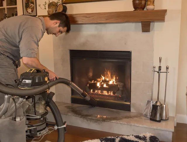 Routine fireplace upkeep by Euclid Chimney Sweep in Euclid, OH