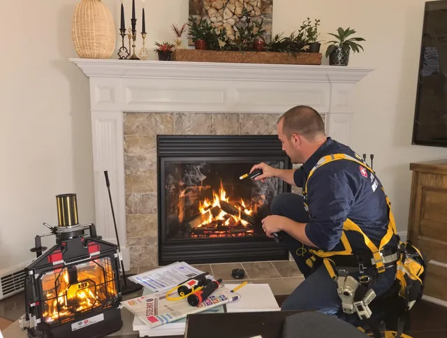 Safety-focused fireplace inspection by Euclid Chimney Sweep in Euclid, OH