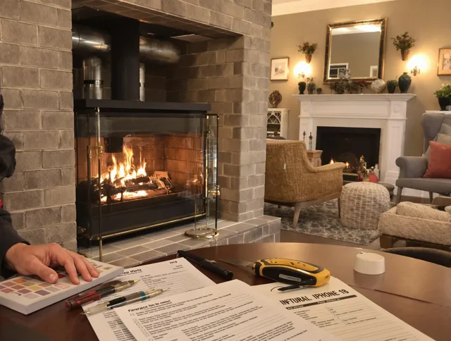 Euclid Chimney Sweep verifying fireplace safety measures in Euclid, OH